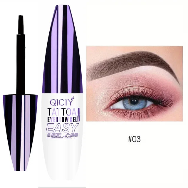 3-Day Peel-Off Eyebrow Tattoo Gel – Long-Lasting Waterproof & Smudge-Proof Brow Tint
