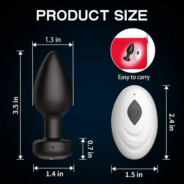 10-Speed Vibrating Anal Plug – Prostate & G-Spot Massager with App Remote Control