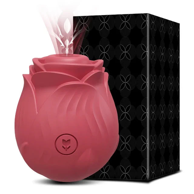 3-in-1 Rose Sucking Vibrator – Thrusting Dildo, G-Spot & Anal Stimulator with Vibrating Egg