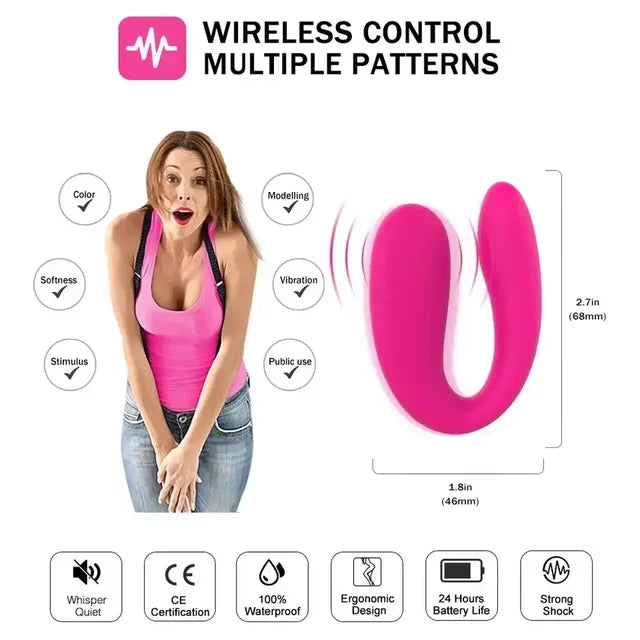 U-Shaped Couple Vibrator – Dual Stimulator for Clitoris & G-Spot Pleasure