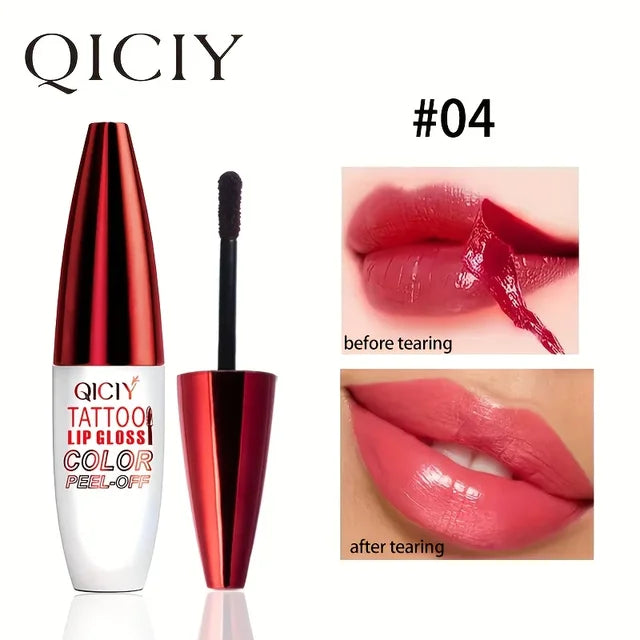 QICY Peel-Off Lip Tint – Long-Lasting, Waterproof, Glossy Finish