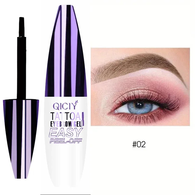 3-Day Peel-Off Eyebrow Tattoo Gel – Long-Lasting Waterproof & Smudge-Proof Brow Tint