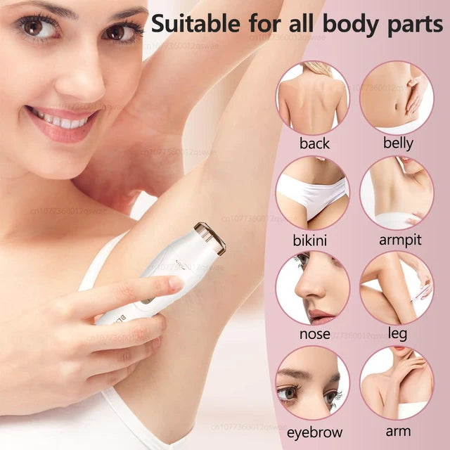 Electric Shaver for Women – Portable Bikini, Facial & Body Trimmer for Legs & Underarms