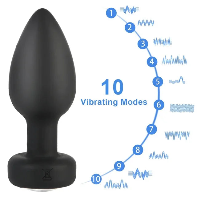 10-Speed Vibrating Anal Plug – Prostate & G-Spot Massager with App Remote Control