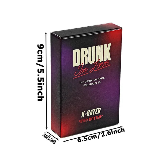 Drunk In Love – Fun Couples Drinking Card Game for Adults | Romantic & Spicy Date Night Game for Relationships