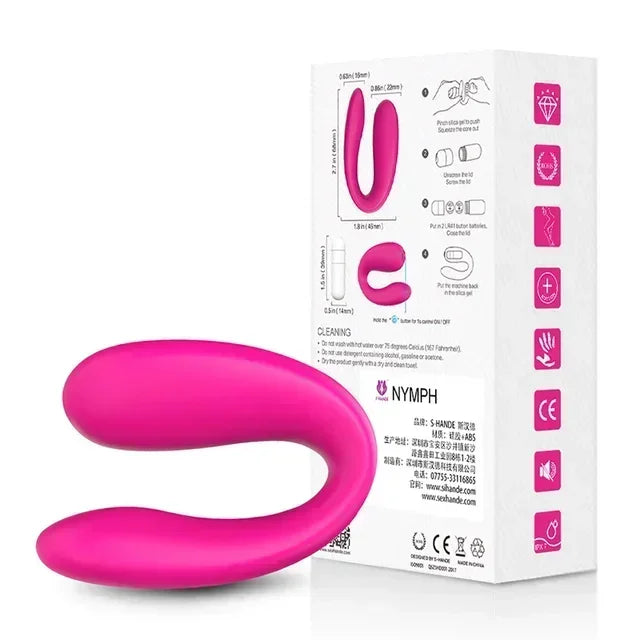 U-Shaped Couple Vibrator – Dual Stimulator for Clitoris & G-Spot Pleasure