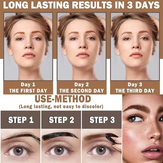 3-Day Peel-Off Eyebrow Tattoo Gel – Long-Lasting Waterproof & Smudge-Proof Brow Tint