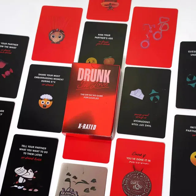 Drunk In Love – Fun Couples Drinking Card Game for Adults | Romantic & Spicy Date Night Game for Relationships