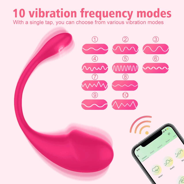 Wireless Bluetooth Love Egg Vibrator – Wearable G-Spot Stimulator with App Control