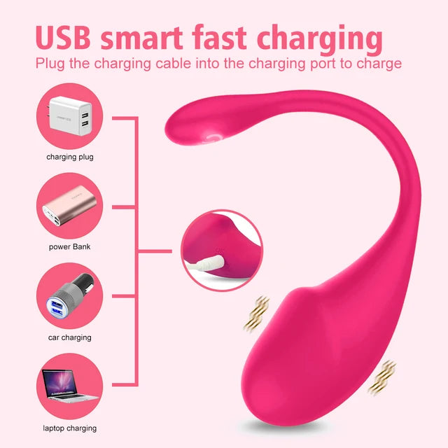 Wireless Bluetooth Love Egg Vibrator – Wearable G-Spot Stimulator with App Control