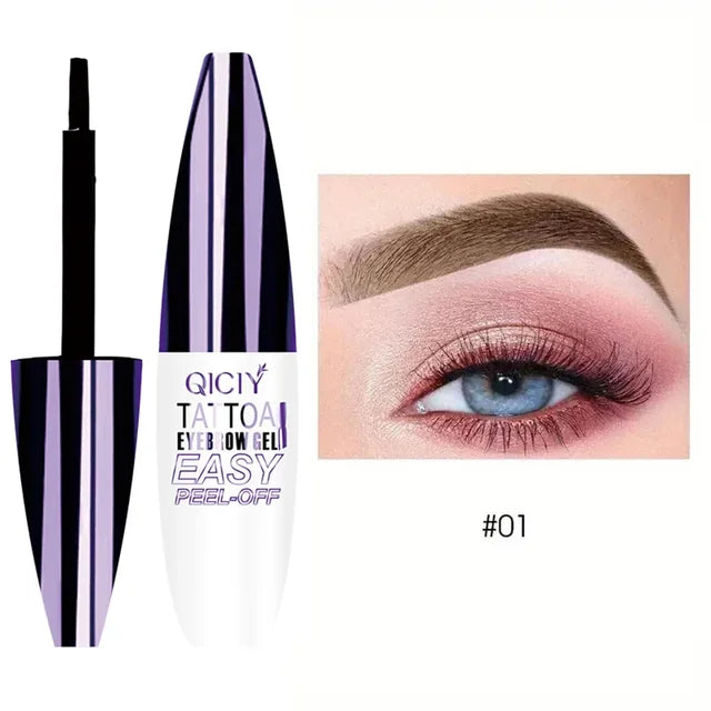 3-Day Peel-Off Eyebrow Tattoo Gel – Long-Lasting Waterproof & Smudge-Proof Brow Tint