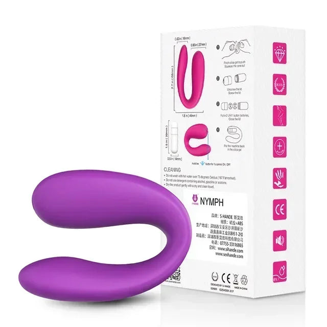 U-Shaped Couple Vibrator – Dual Stimulator for Clitoris & G-Spot Pleasure