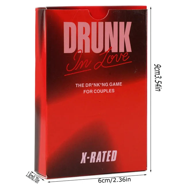 Drunk In Love – Fun Couples Drinking Card Game for Adults | Romantic & Spicy Date Night Game for Relationships