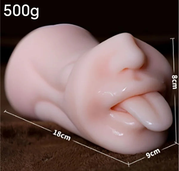2-in-1 Realistic Vagina & Anal Male Masturbator – Portable 3D Fleshlight Pocket Pussy