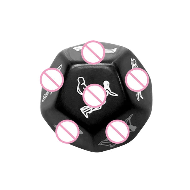 12-Sided Sexy Dice Game for Couples – Glow-in-the-Dark Erotic Position Die for Adult Bedroom Fun