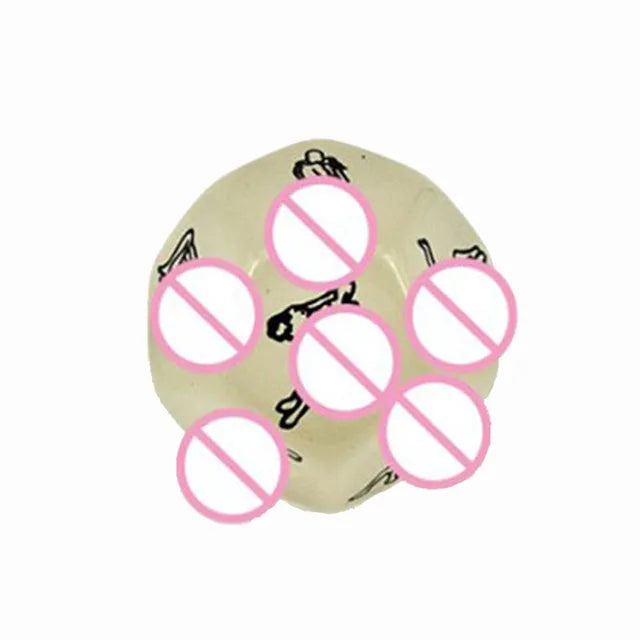 12-Sided Sexy Dice Game for Couples – Glow-in-the-Dark Erotic Position Die for Adult Bedroom Fun