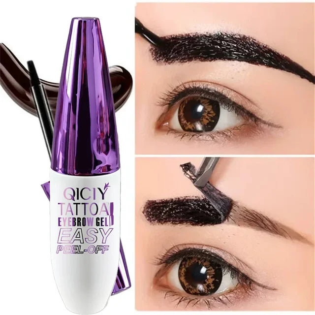 3-Day Peel-Off Eyebrow Tattoo Gel – Long-Lasting Waterproof & Smudge-Proof Brow Tint