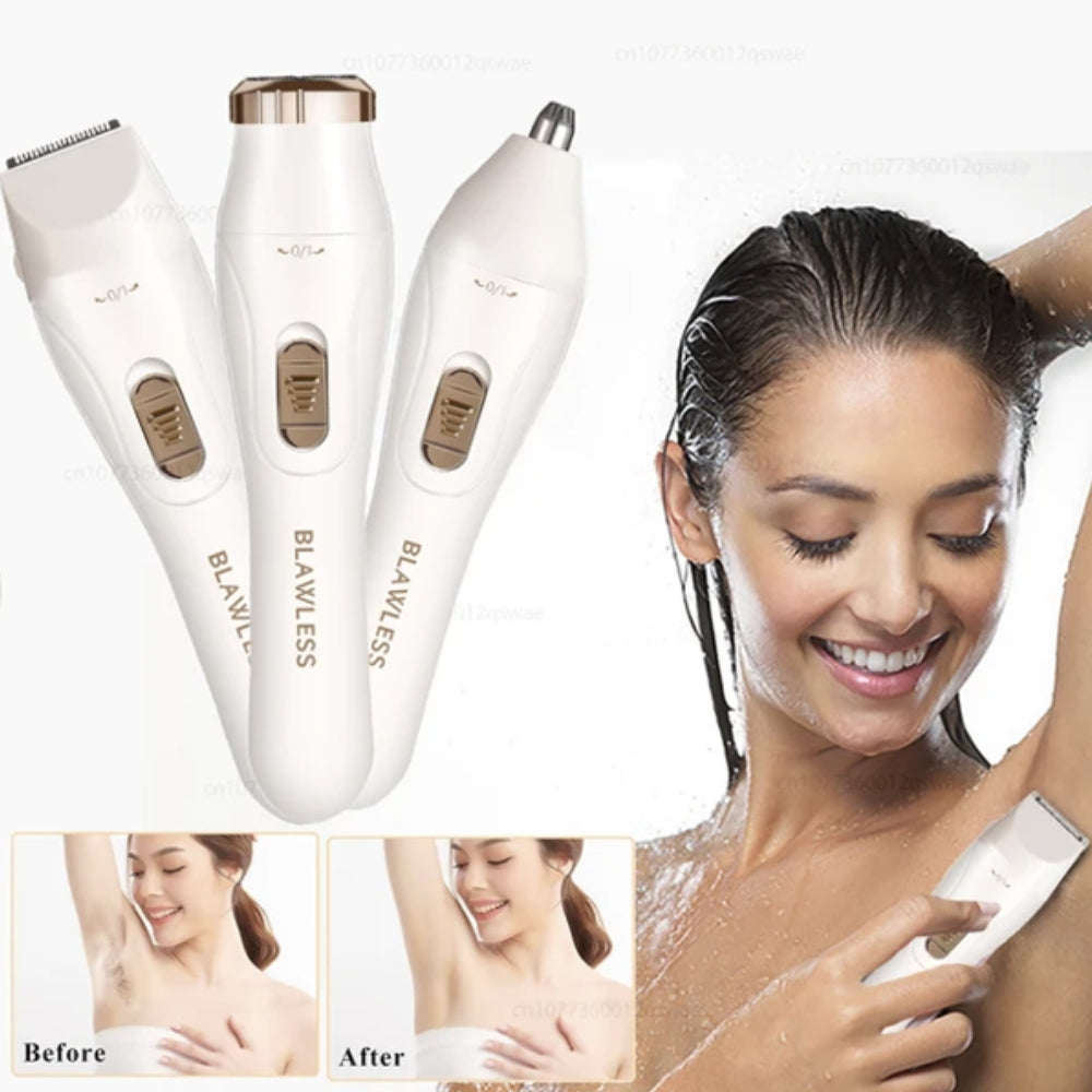 Electric Shaver for Women – Portable Bikini, Facial & Body Trimmer for Legs & Underarms